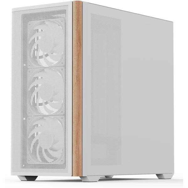 Aerocool b301a mini tower behuizing (wit | 1x usb-a | 1x usb-c | rgb)