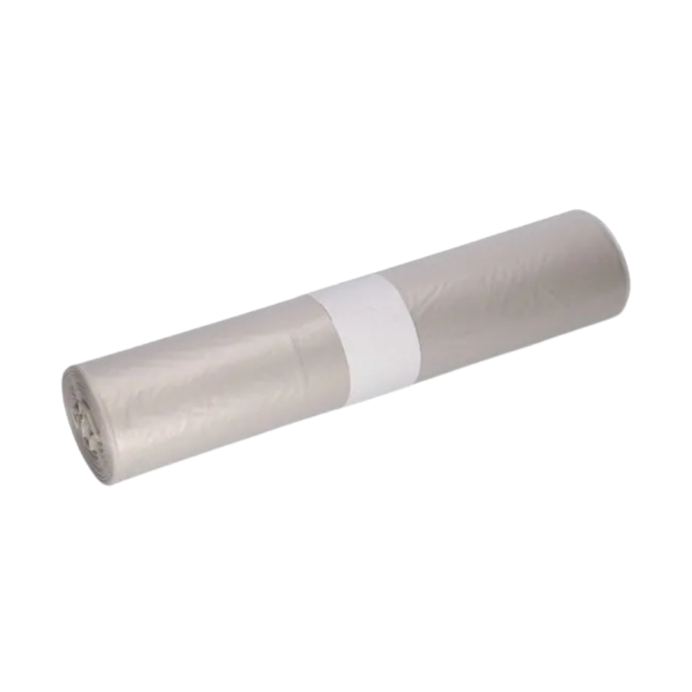 Afvalzak transparant 25x 65x 140cm t70 (100 stuks)
