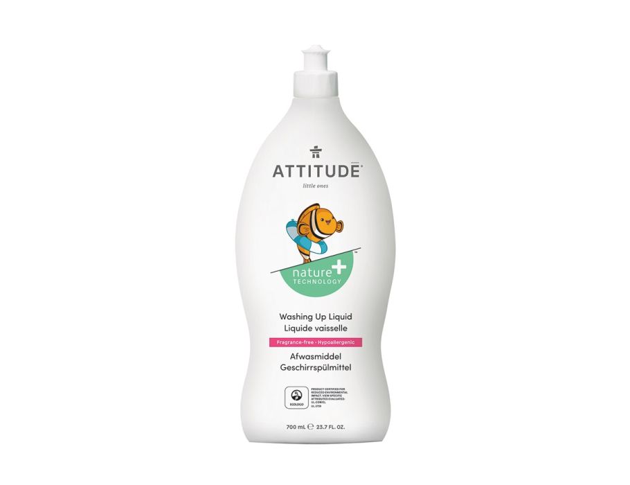 Attitude nature+ kleintjes - afwasmiddel - 700ml - parfumvrij