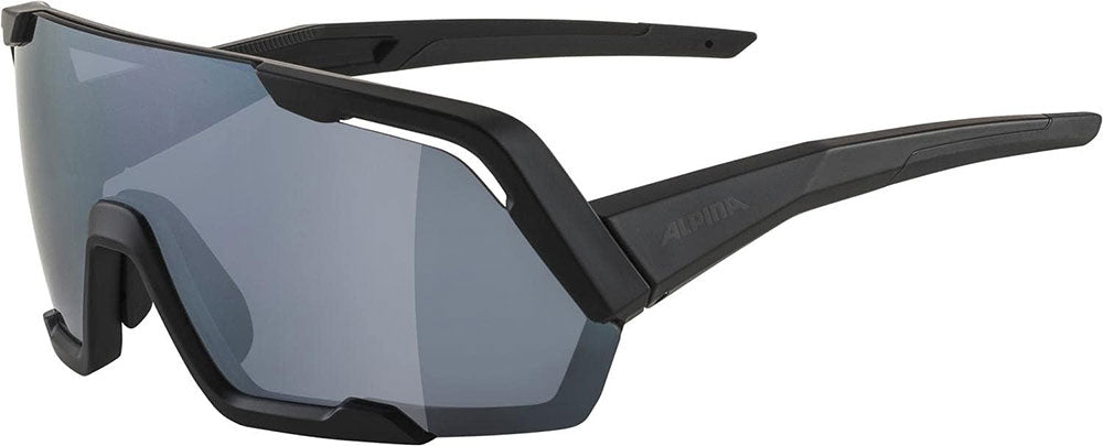Alpina rocket - sports glasses all black matt