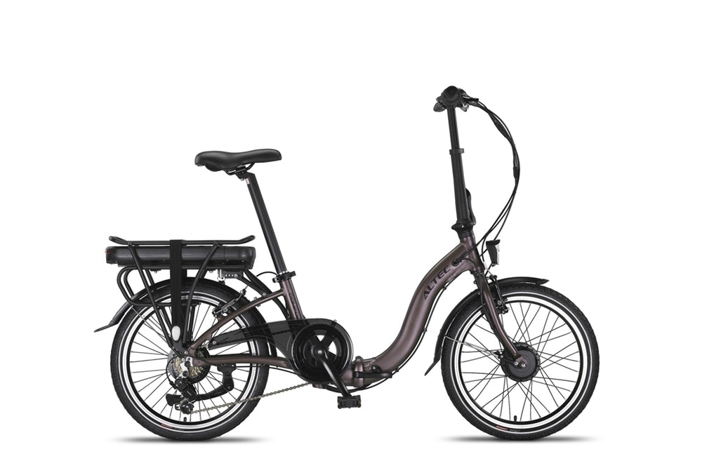 Vélo pliant Altec Comfort E-bike 20 pouces 7 vitesses. 518Wh Brun Terre - M129 - 40Nm - **** ACTION *****
