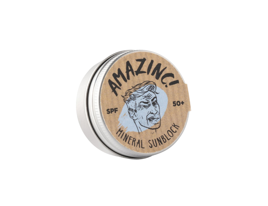 Amazinc! surf zink - zonnebrandcrème - spf50 - ondiep blauw - 25gr