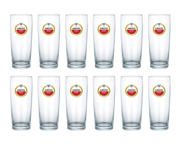 Amstel bierglazen stapelbaar (12x 22cl)