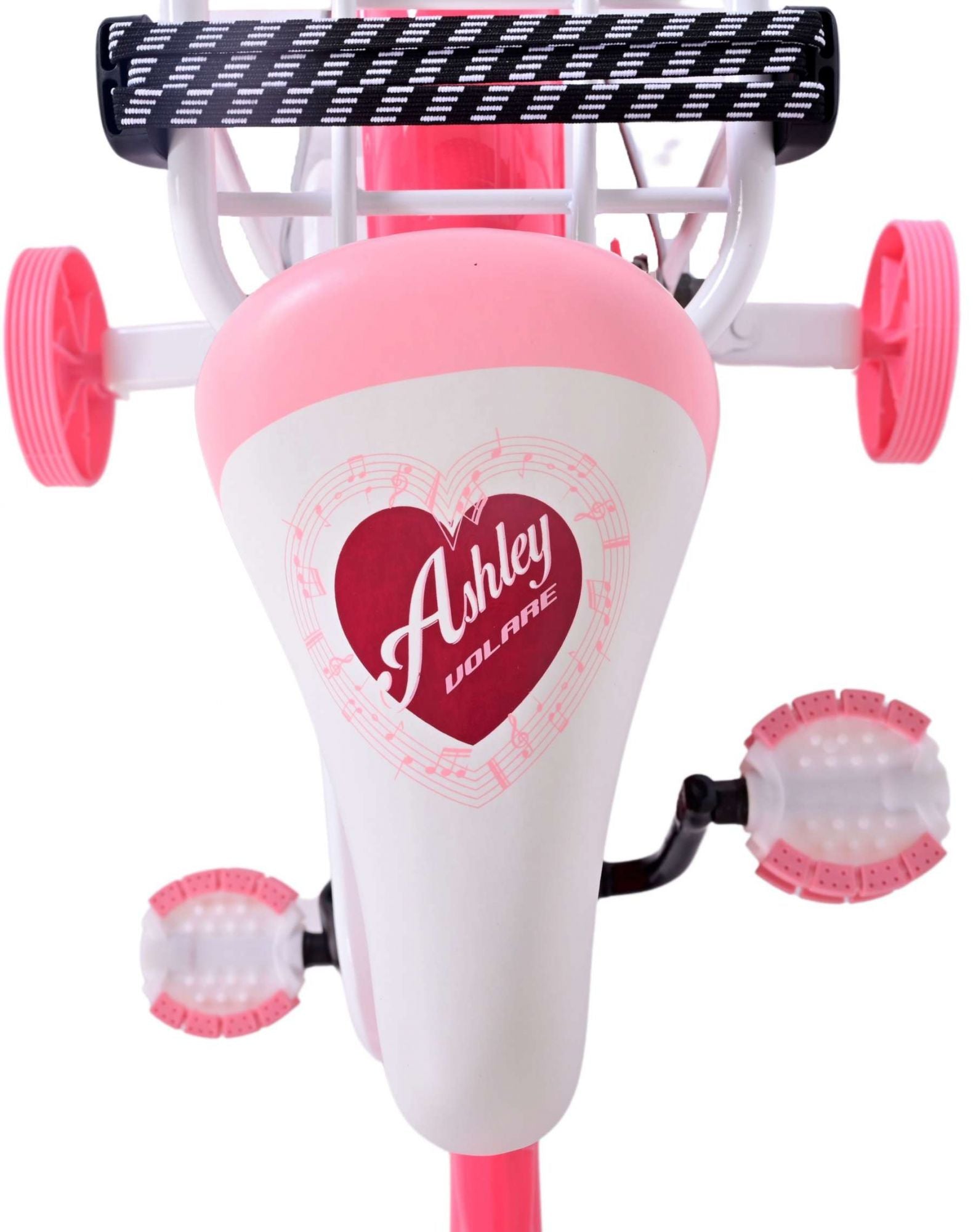 Volare Ashley Kinderfiets - Meisjes - 14 inch - Roze Rood