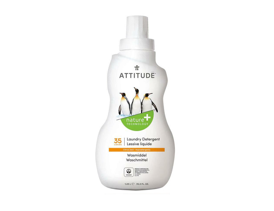 Attitude nature+ - vloeibaar wasmiddel - citrusschillen - 1,05l