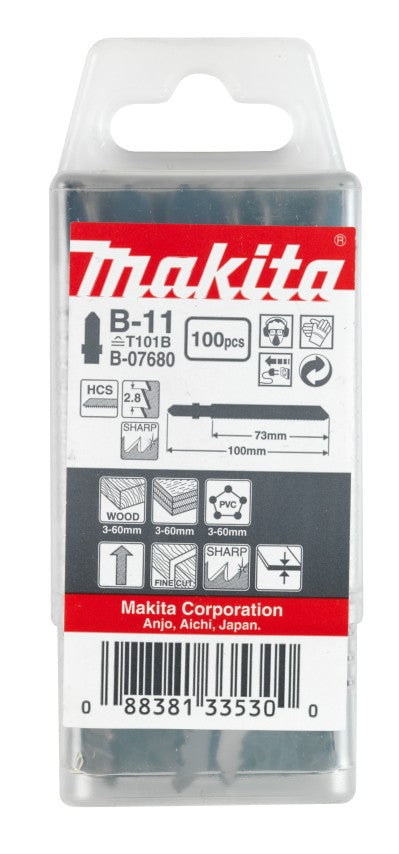 Makita accessoires decoupeerzaagblad b11 - b-07680 | 100 stuks - b-07680