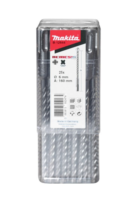 Makita accessoires p4s:sds-plus boor 12x160mm 10s - b-16586