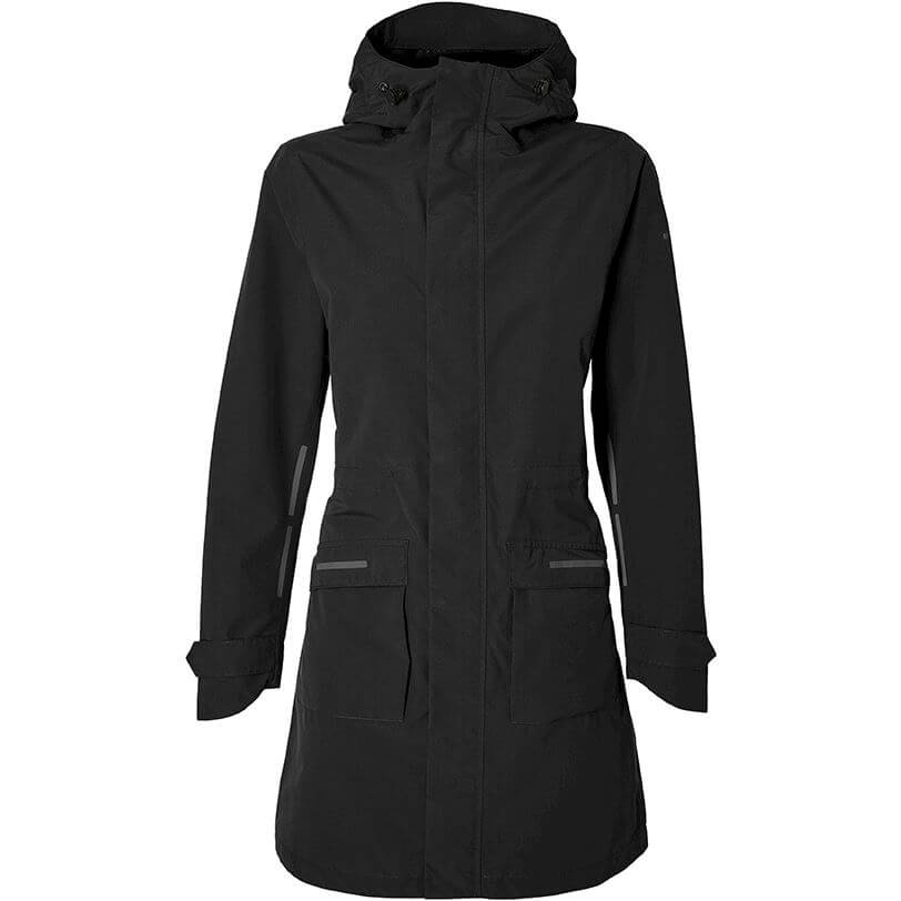 Basil mosse dames parka - jet black - maat m