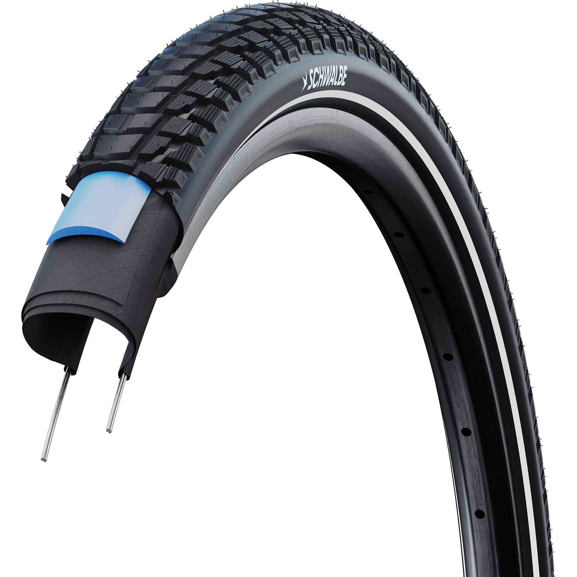Schwalbe draadband marathon plus tour 50-622 +r zwart