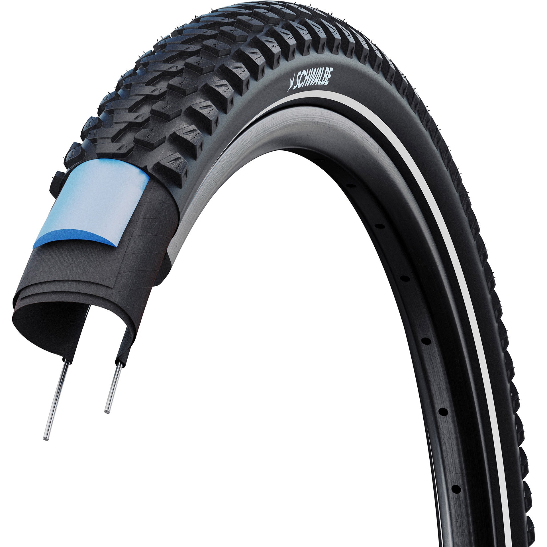 Schwalbe draadband marathon plus mtb 57-622 +r zwart