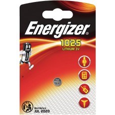 Energizer coin cell CR1025 lithium 3V blister