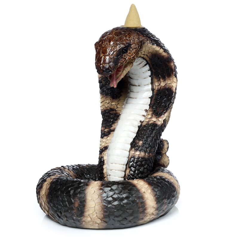 Opgerolde cobra jargon backflow wierookhouder