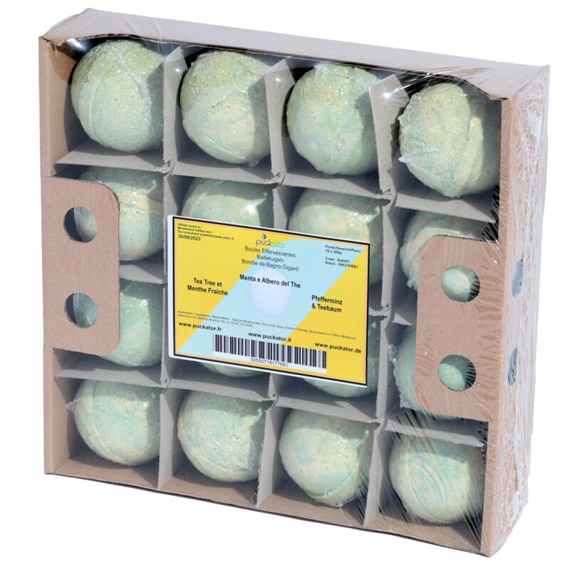 Bruisballen tray - pepermunt tea tree