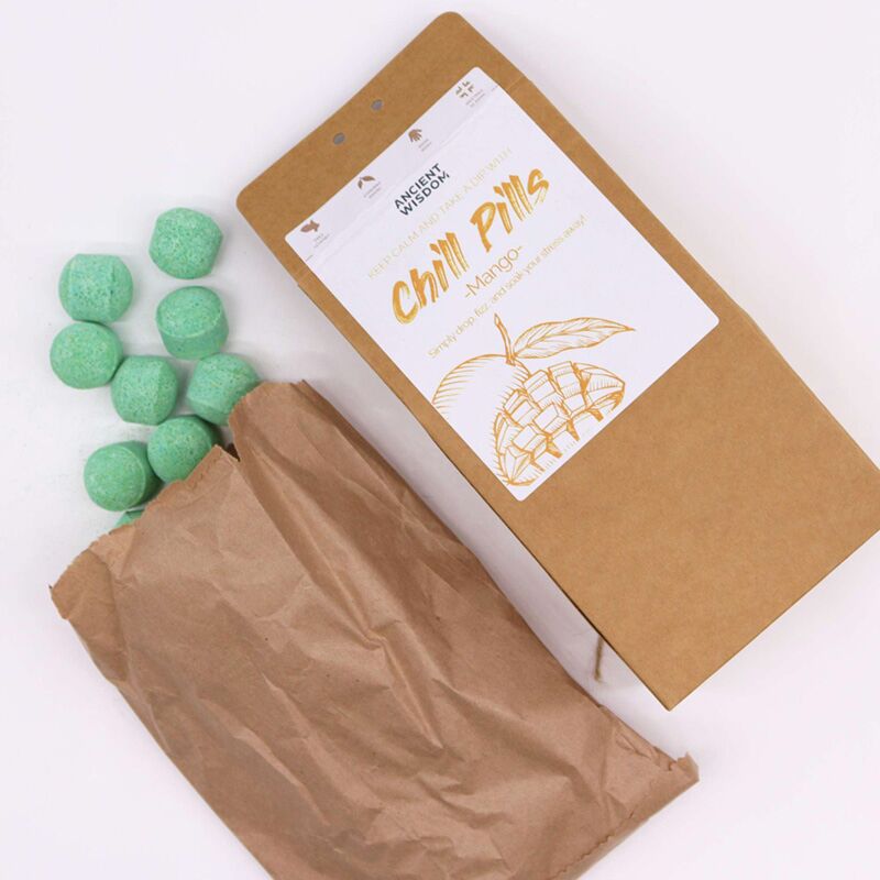 Mango badbruisballen fizz chill pill geschenkdoos