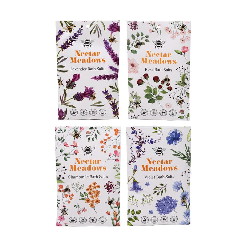 Set van 4 nectarweiden badpoederzakjes