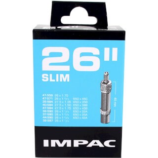 Chambre à air Impac DV26 Slim 26 32 47-559 597 - Valve 40mm