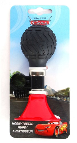 klaxon de vélo Cars 13 cm noir rouge