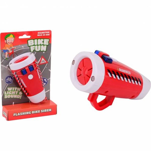 Fietsplezier ledlamp brandweer met sirene