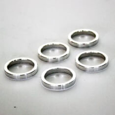 Zak een 5 balhoofdvulring 1.1 8 zilver 5mm spacer