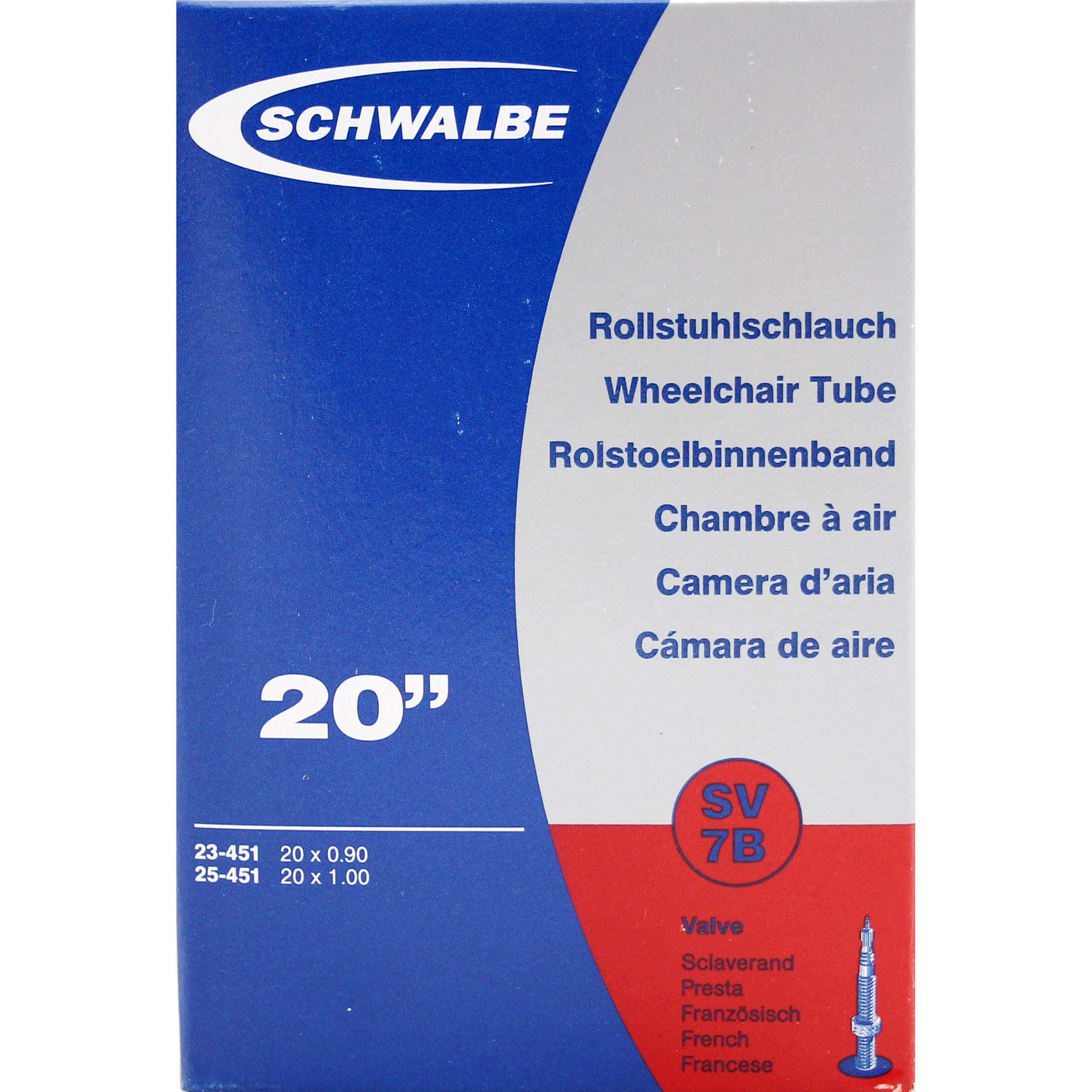 Schwalbe Binnenband FV SV7B 20 klein 23 25-451 (extra licht)