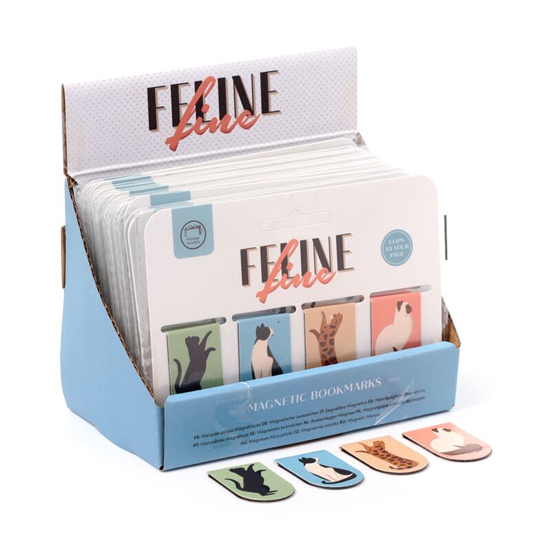 Feline fijne katten (nieuw) magnetische boekenleggerset