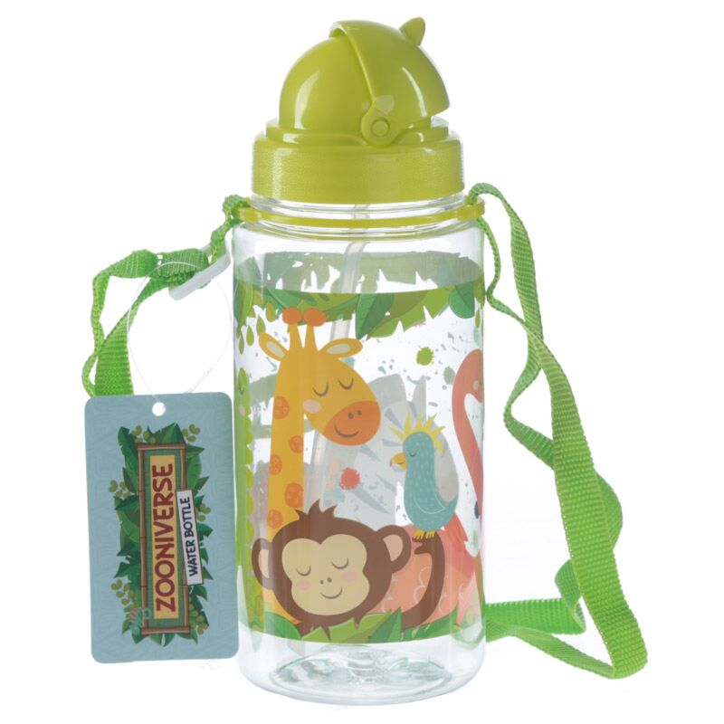 Zoo duurzaam bpa-vrij 450ml kinder waterflesjes rietje