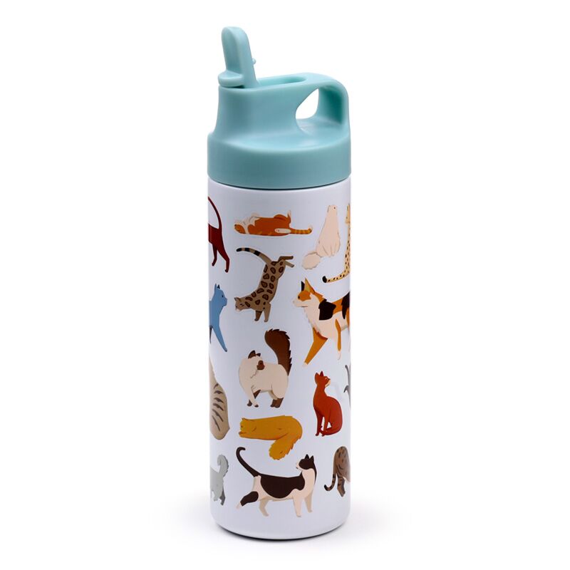 Feline fijne katten thermosfles flip-top 500ml