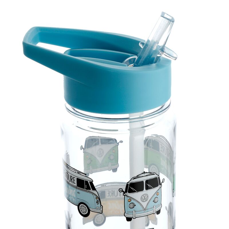 Volkswagen busje vw t1 ecozen waterflesjes 550ml flip rietje