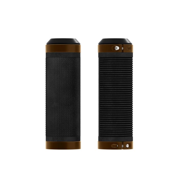 Brooks rubber grips (100+100mm) - black orange