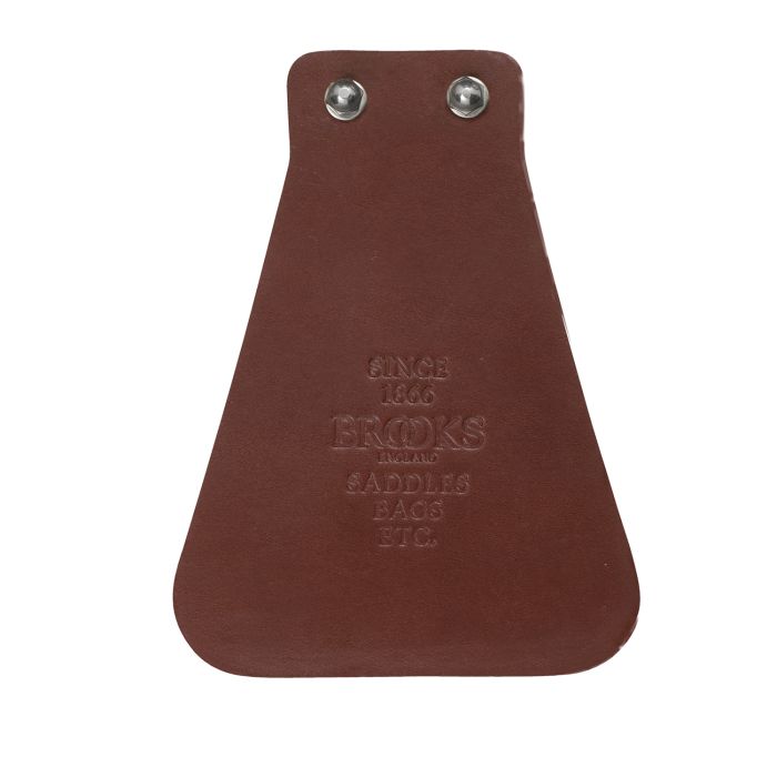 Brooks leather mud flap - antic brown