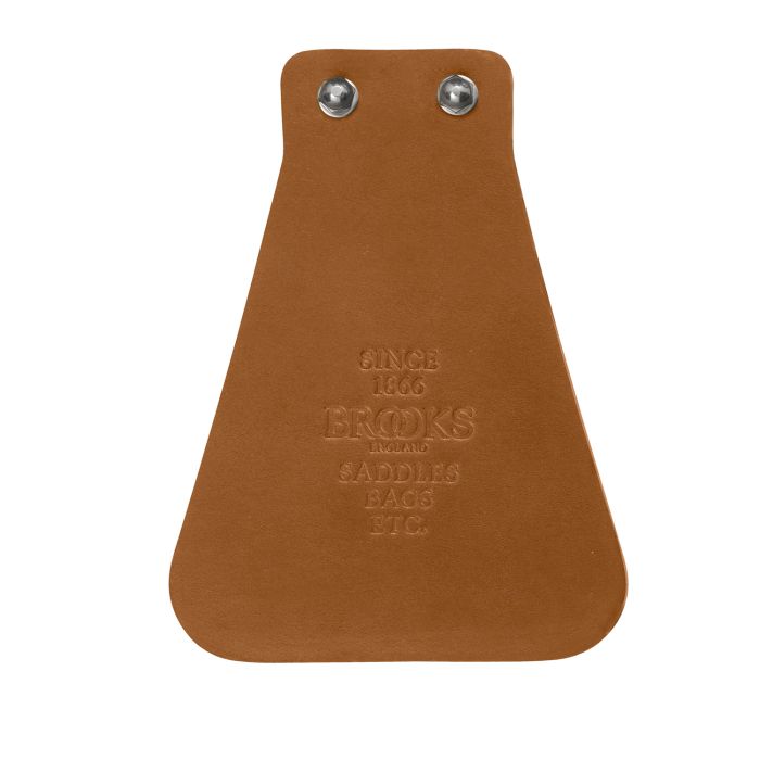 Brooks leather mud flap - honey