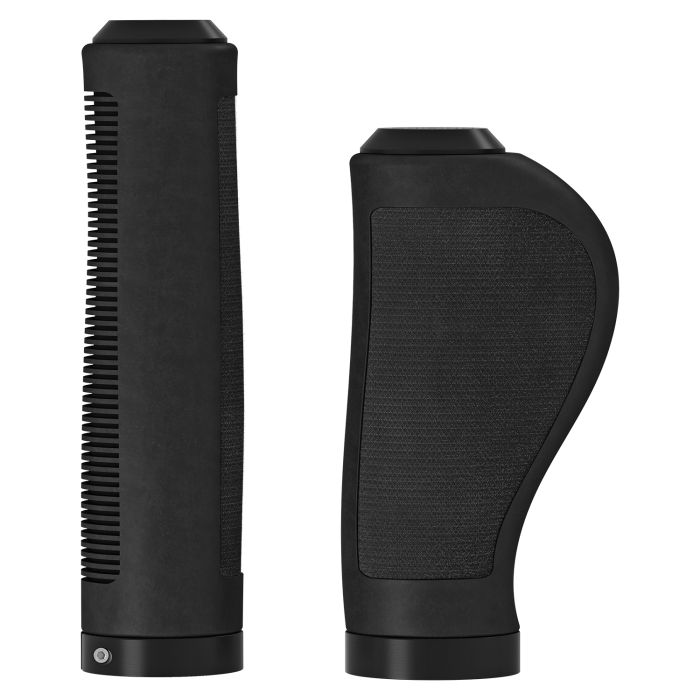 Brooks ergonomic rubber grips (100+130mm) - black
