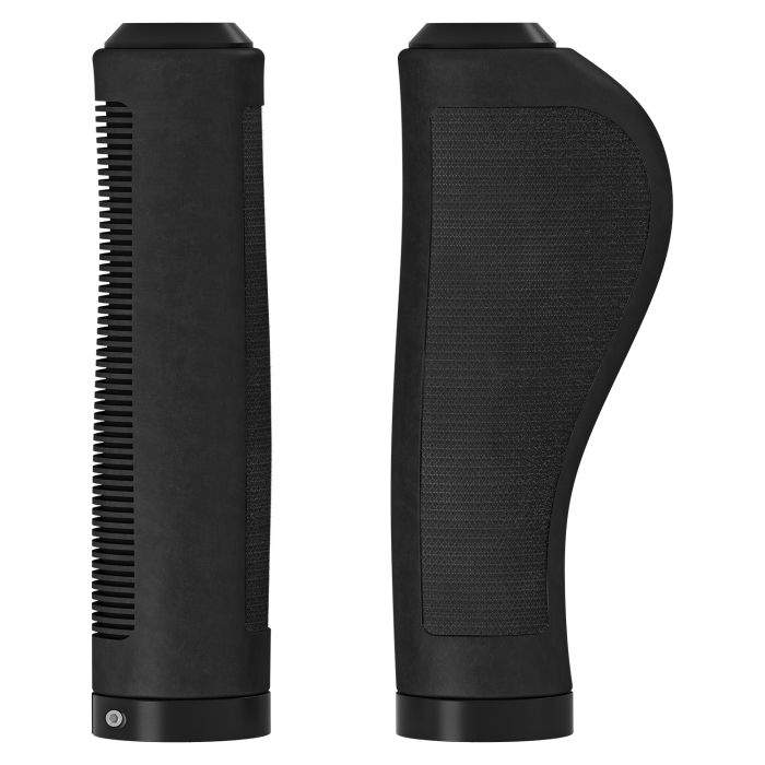 Brooks ergonomic rubber grips (130+130mm) - black