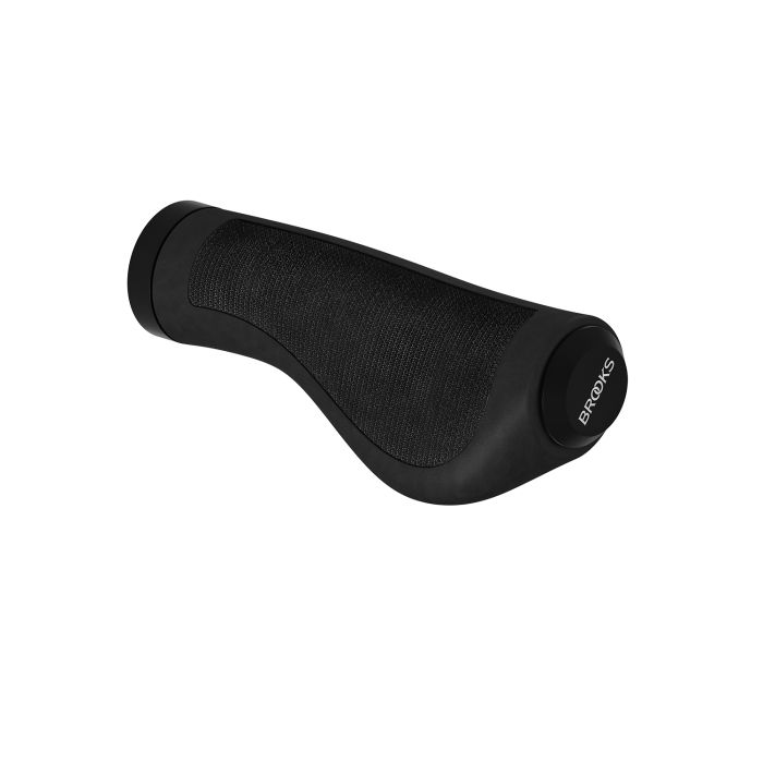 Brooks ergonomic rubber grips (130+130mm) - black