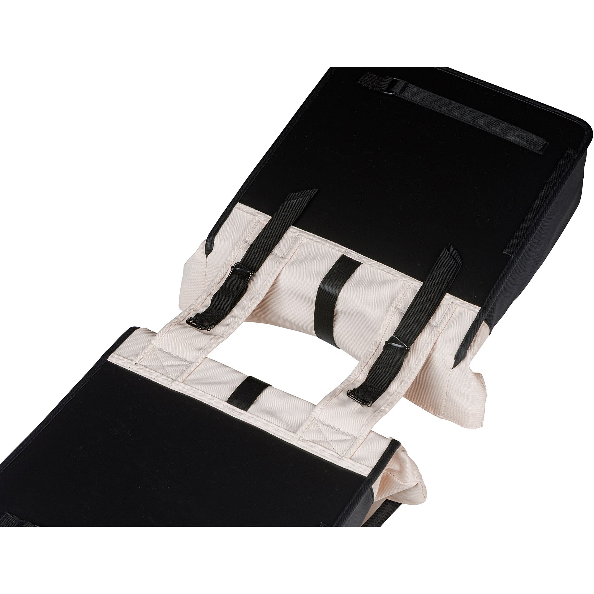 Basil tas vive dubbel wit zwart | 35l