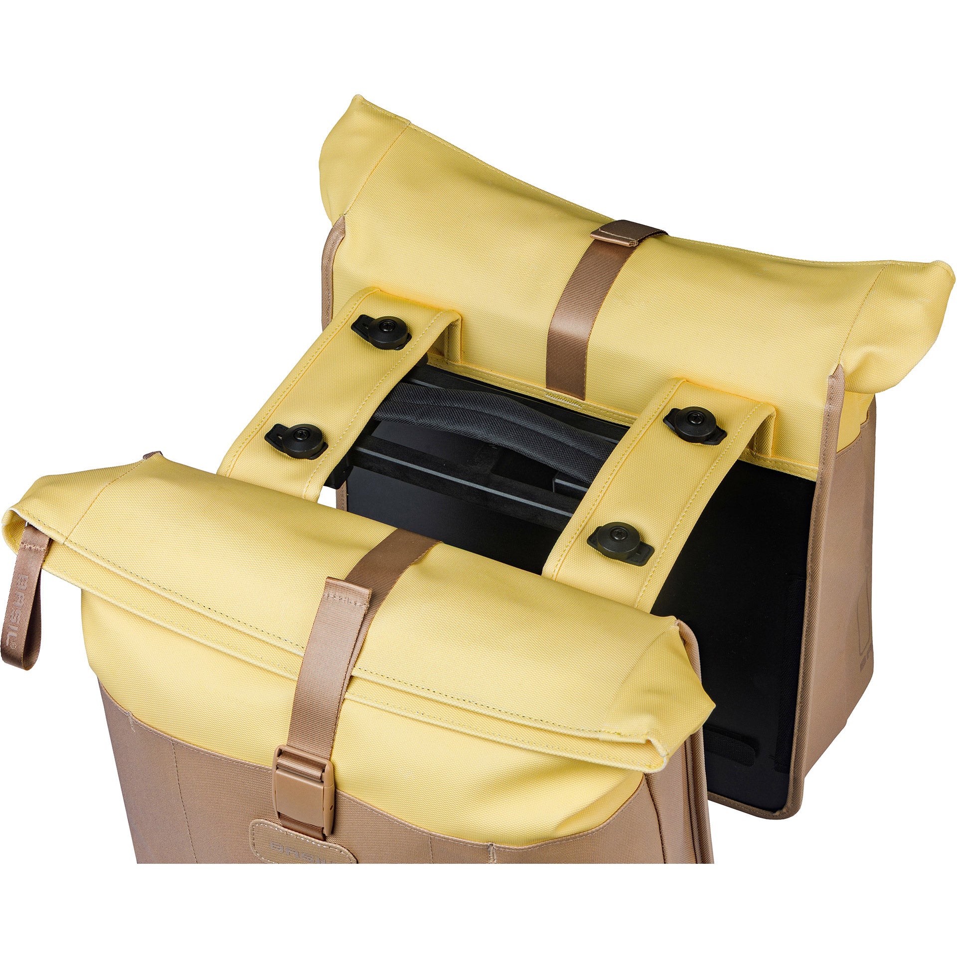 Basil b.v. tas basil vive dubbel zand geel | mik | 35l