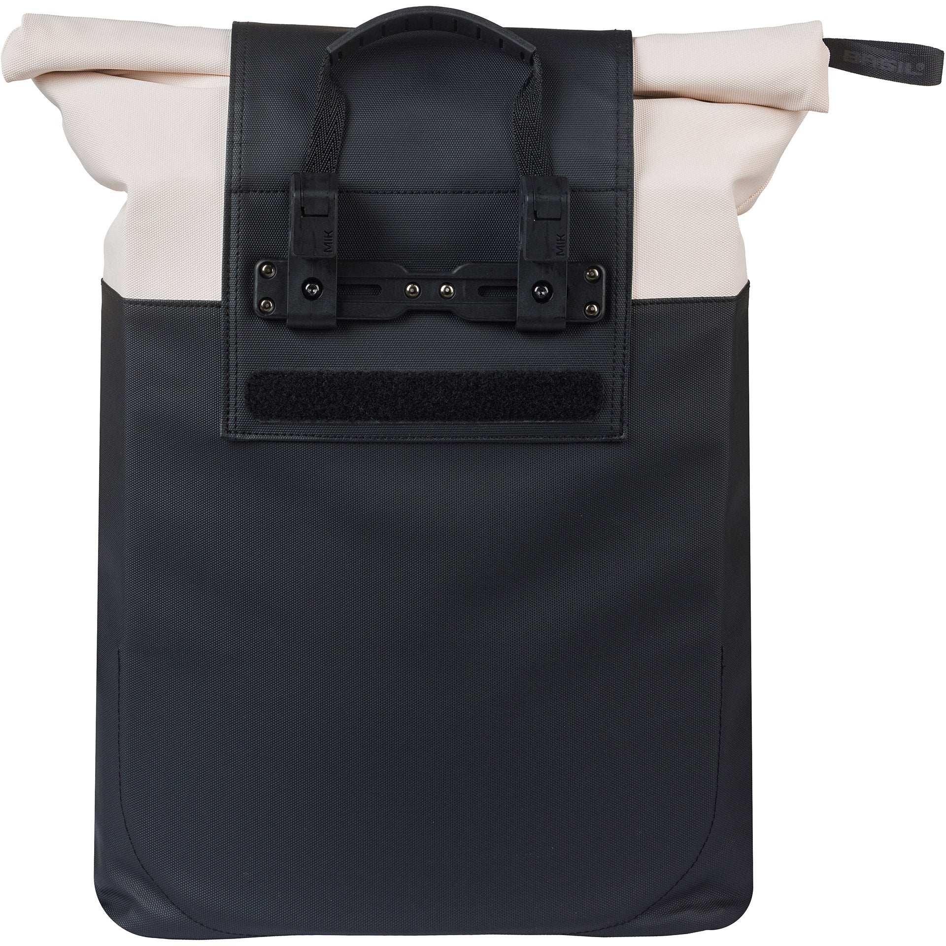 Basil b.v. tas basil vive shopper wit zwart | mik hooks | 20l