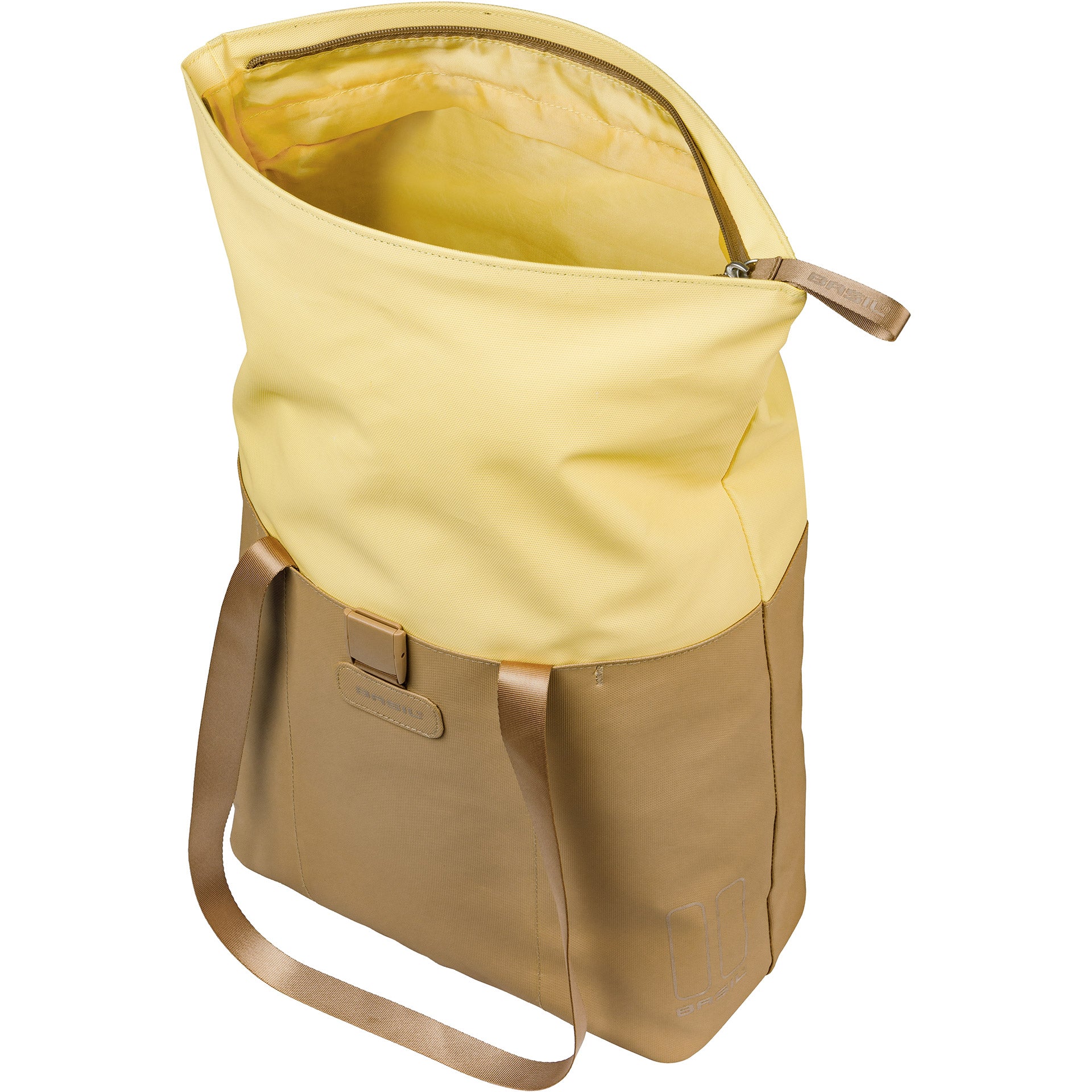 Basil b.v. tas basil vive shopper zand geel | mik hooks | 20l