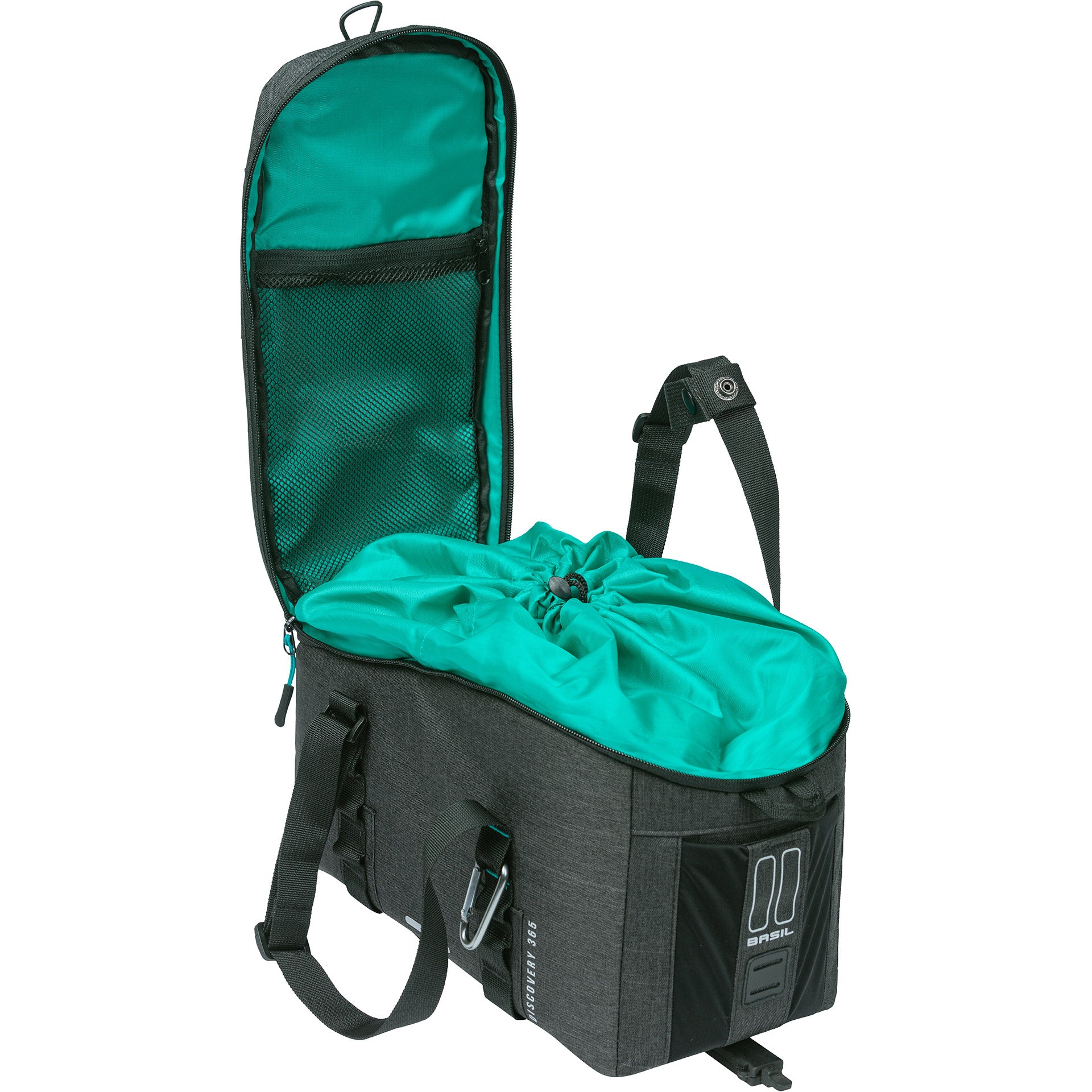 Basil bagagedragertas Discovery 365d mik 9 liter 34 x 16 x 18 cm - zwart