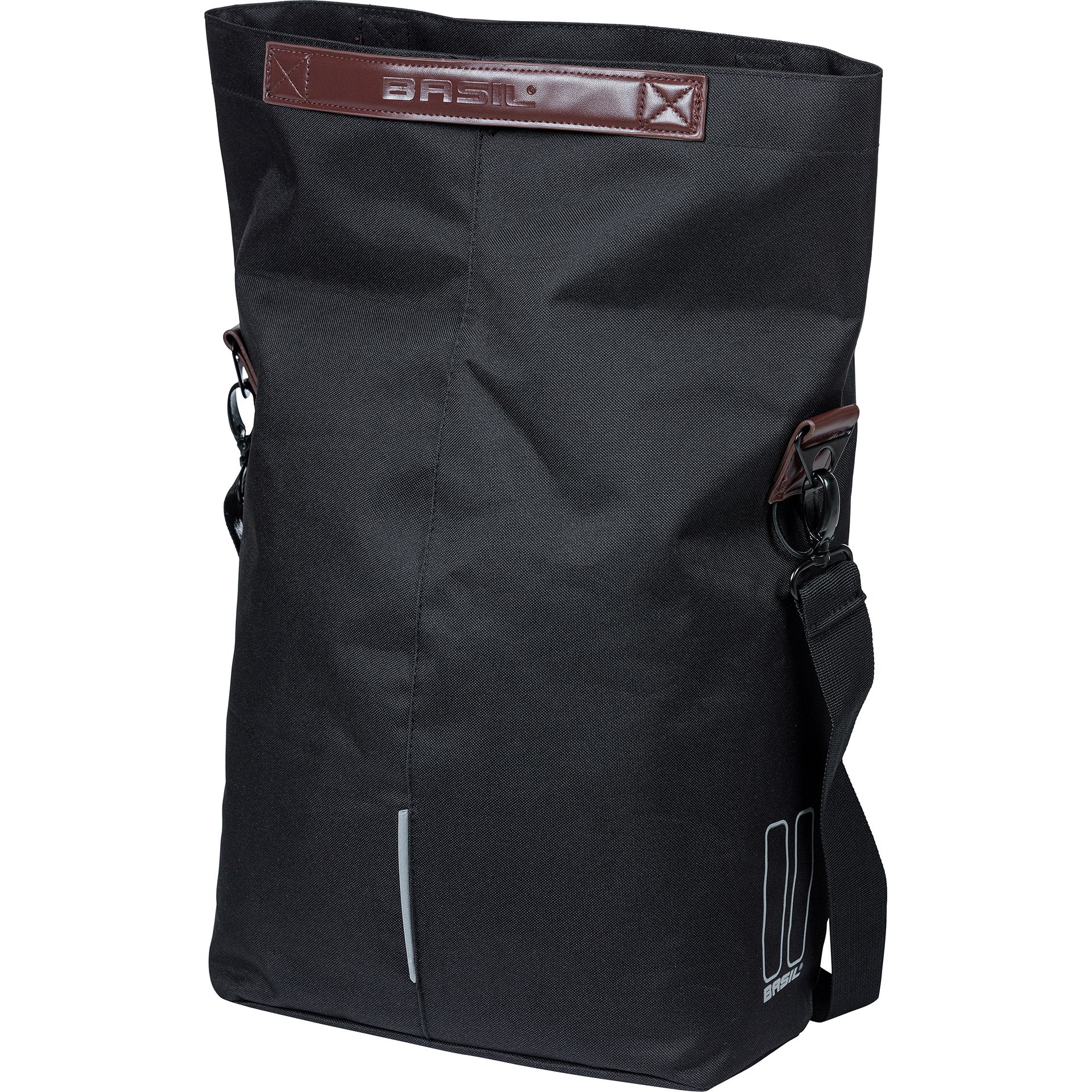 Basil einzeltasche city fahrradshopper mik hooks bike shopper mik hooks 14-16l black