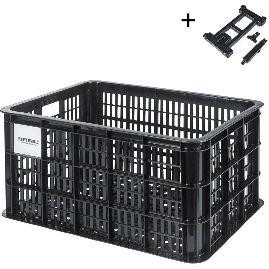 Basil krat l mik 2.0 40l rpet zwart