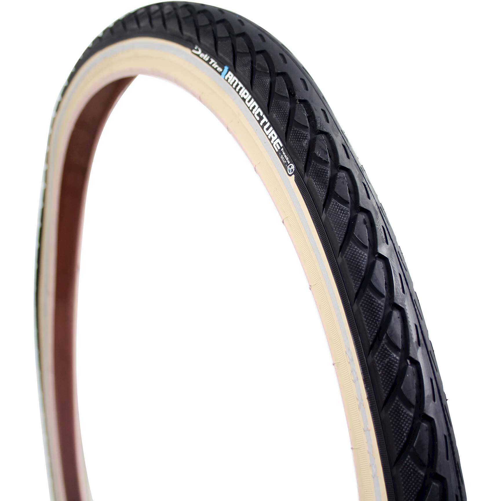 Deli Tire buitenband SA-206 26 x 1,75 zw creme refl