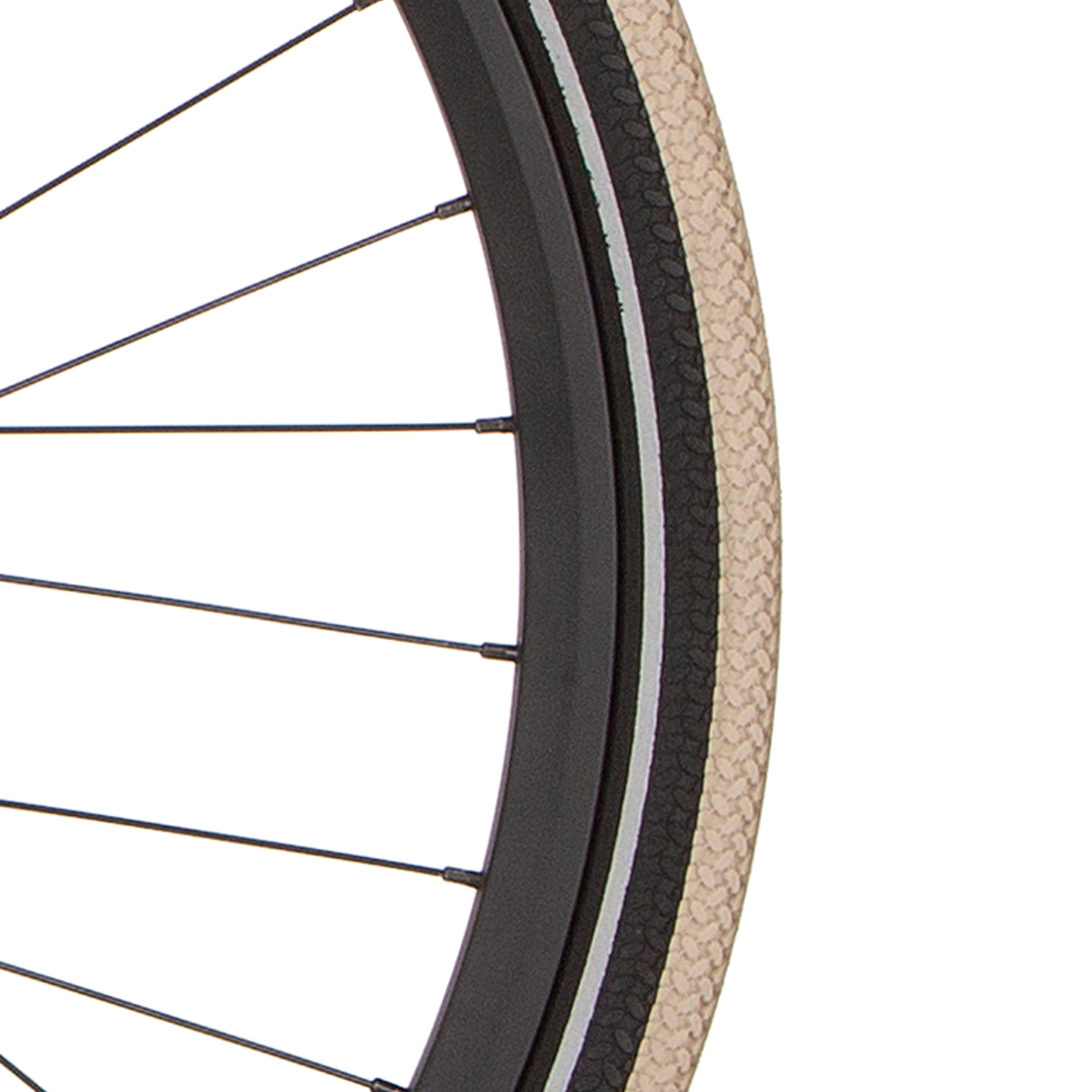 Cortina Buitenband Canberra 28 x 1,75 kaki zwart refl