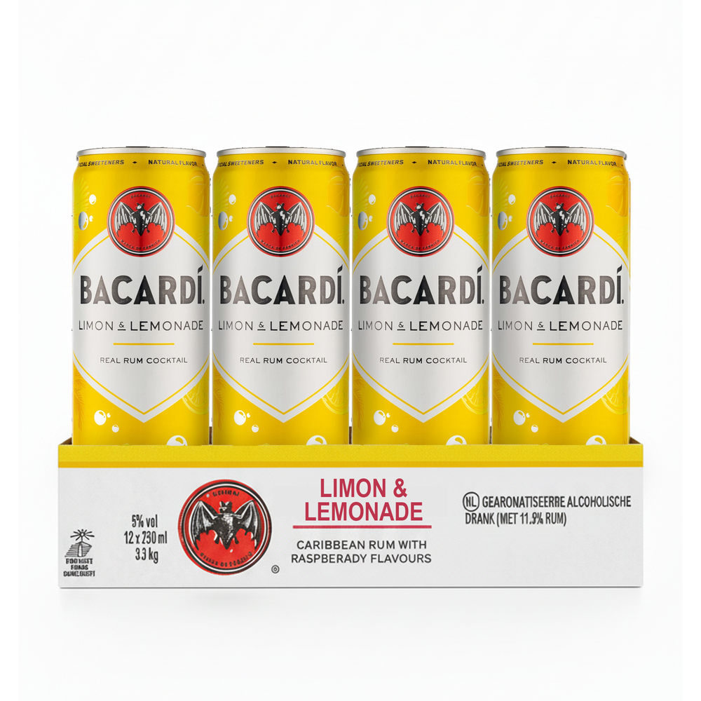 Bacardi limon lemonade blik (12x 25cl)