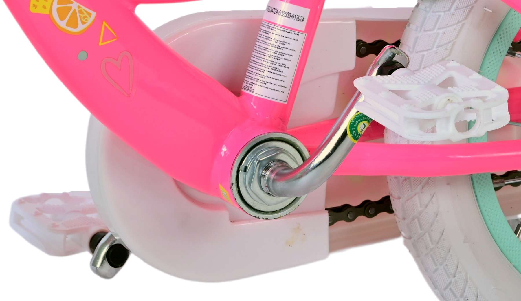 Volare barbie kinderfiets - meisjes - 12 inch - roze - twee handremmen