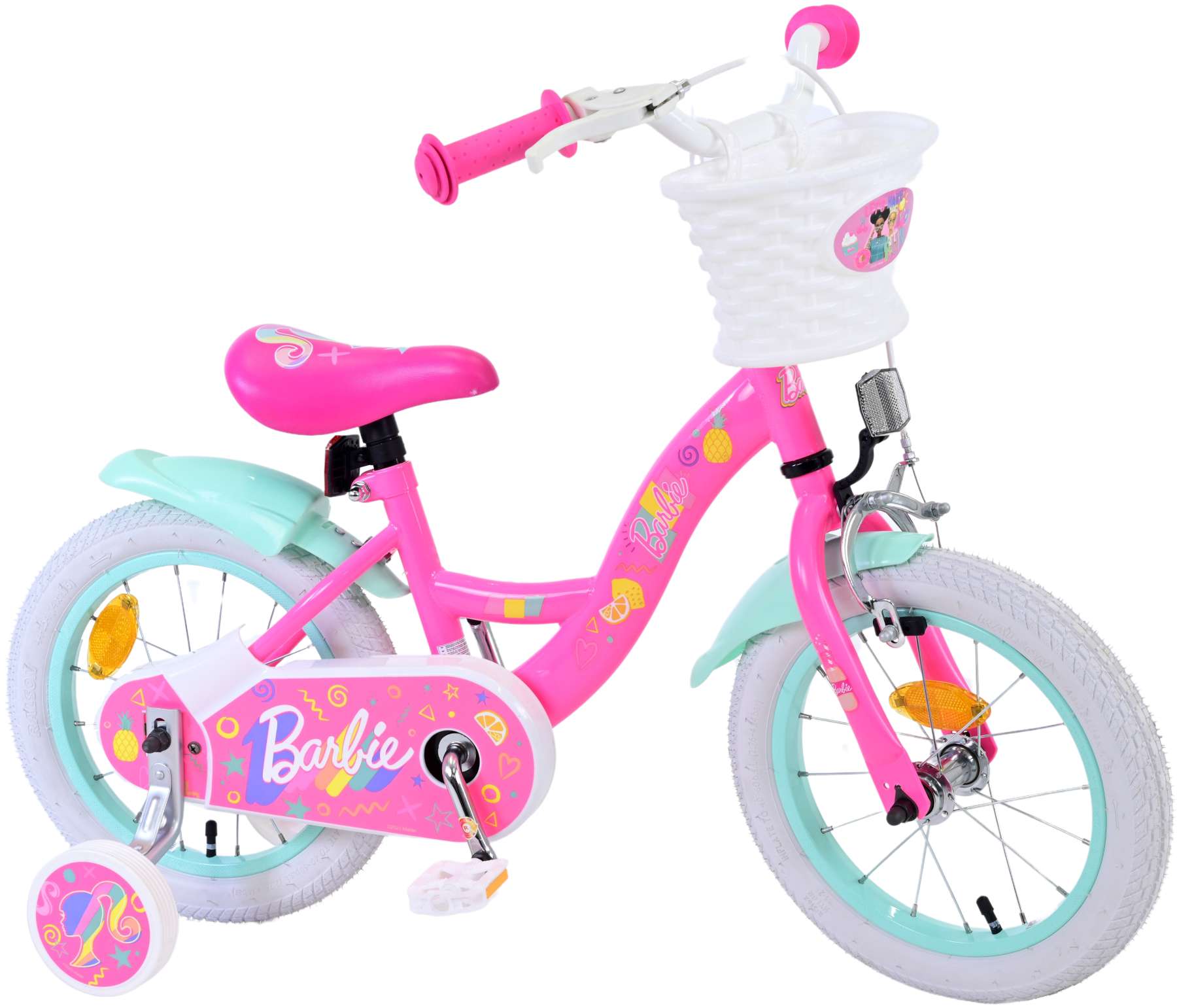 Barbie kinderfiets - meisjes - 14 inch - roze