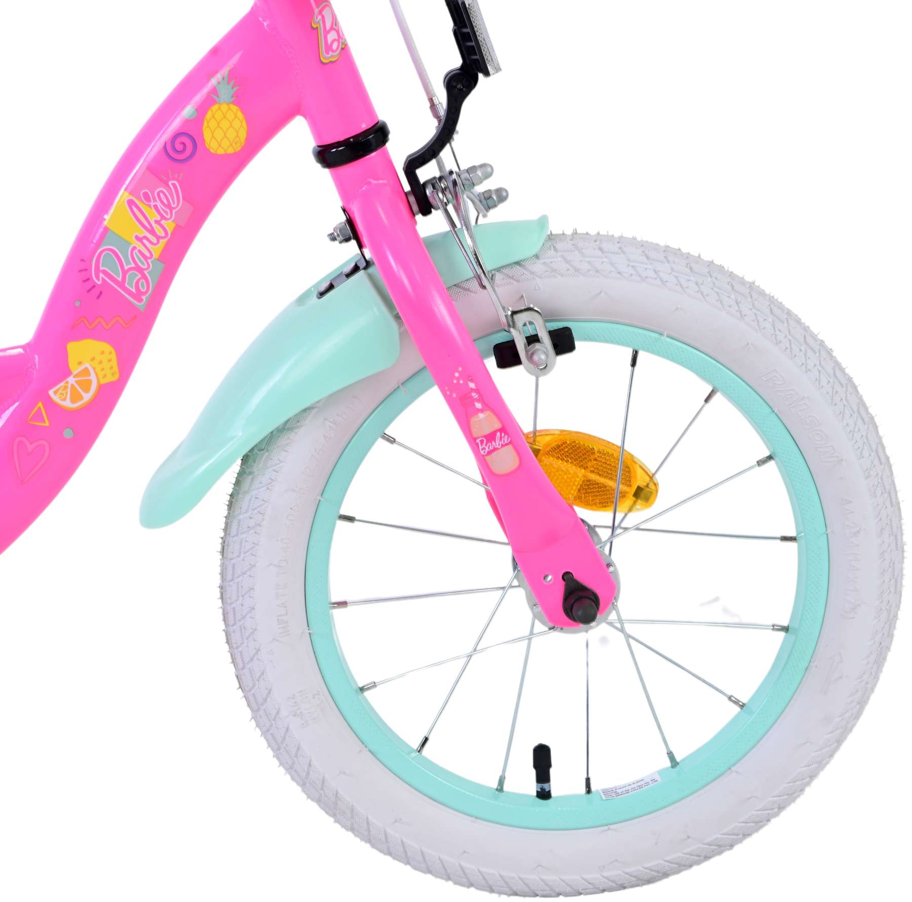 Barbie kinderfiets - meisjes - 14 inch - roze