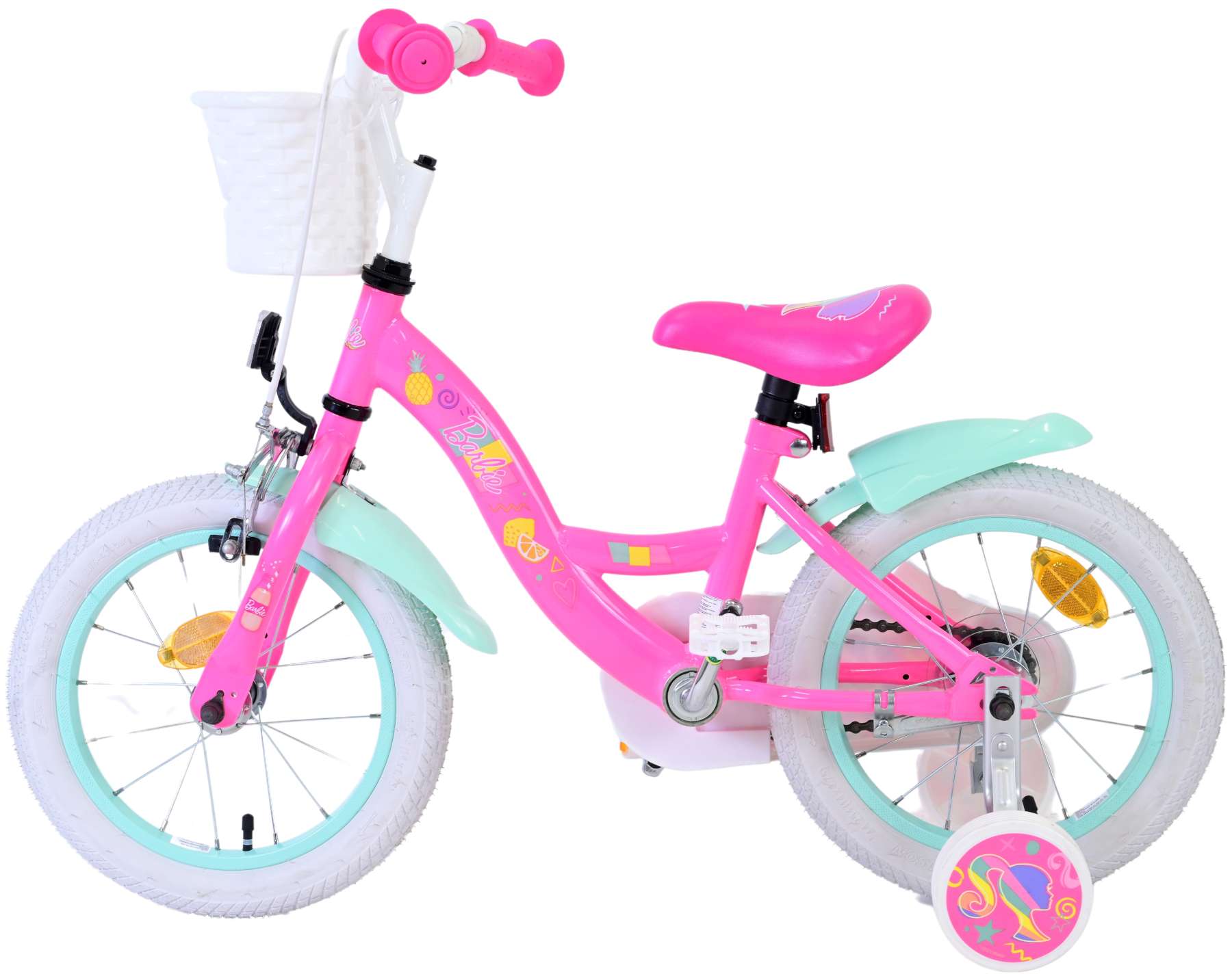 Barbie kinderfiets - meisjes - 14 inch - roze