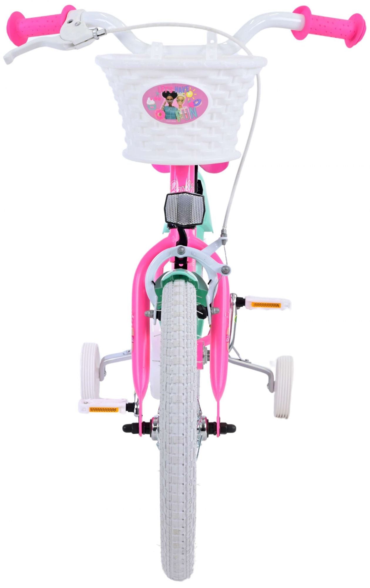 Barbie kinderfiets - meisjes - 16 inch - roze - twee handremmen