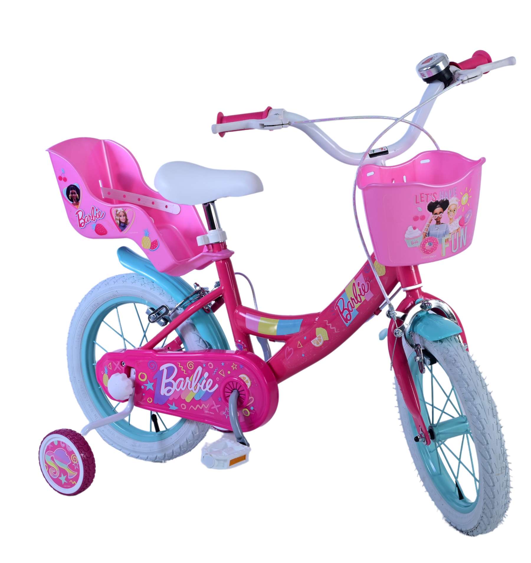 Barbie Kinderfiets - Meisjes - 14 inch - Roze - Twee handremmen